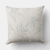 水カラーフローラヴィンテージラグジュアリーピロー クッション (裏面)