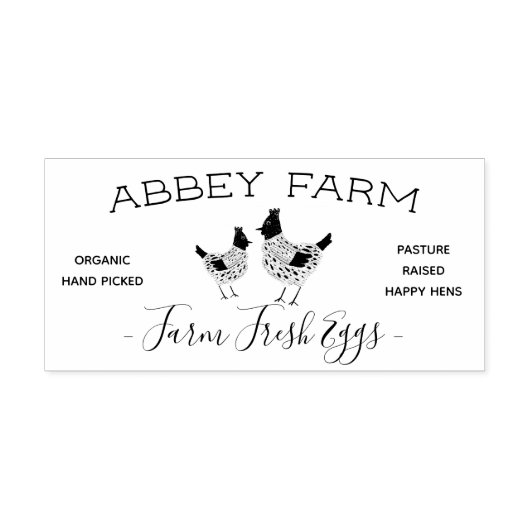 水カラーヘンファームフレッシュエッグカートン セルフインキングスタンプ (デザイン)