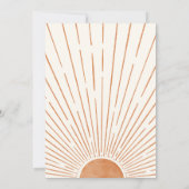 水カラーボヘミアンサンベビーシャワー招待状 招待状 (裏面)