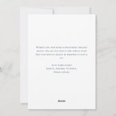 水カラーボヘミアンニュートラルブルークリスマスツリー シーズンカード (裏面)