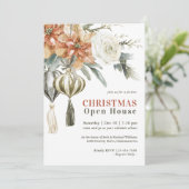 水カラーポインセティアス&オーナメントオープンハウス 招待状 (スタンド正面)