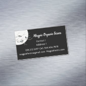 水カラーマグピーオーガニックファームズビジネスカード マグネット名刺 (インサイチュ)