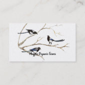 水カラーマグピーオーガニックファームズビジネスカード 名刺 (裏面)