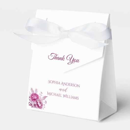 水カラーマゼンタピーニー結婚ズサンキュー フェイバーボックス (正面サイド)