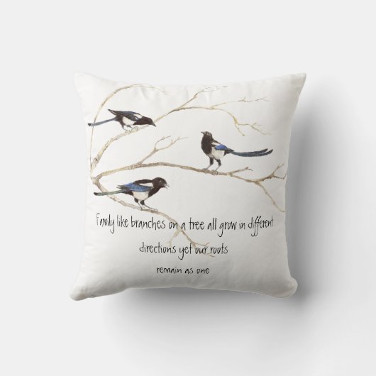 水カラーマッパイファミリー引用文動物自然 クッション (裏面)