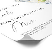 水カラーマルティーニブライダルシャワーどのように多くのコルク ポスター (角)