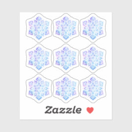 水カラーマンダラメタフィシカルスピリチュアルヨガ シール