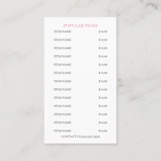 水カラーミキサーケーキベーカリー 名刺 (裏面)