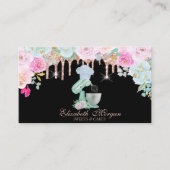 水カラーミキサーフラワーズバラ金ゴールドドリップスベーカリー 名刺 (正面)