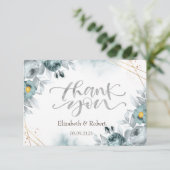 水カラーミントグリーンバラサンキューカード サンキューカード (スタンド正面)