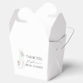 水カラーユーカリフローラドレスブライダルシャワー フェイバーボックス (オープン)