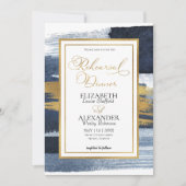 水カラーリハーサルディナー招待状 |抽象芸術 招待状 (正面)