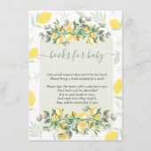 水カラーレモンのフレーム エンクロージャーカード (正面)