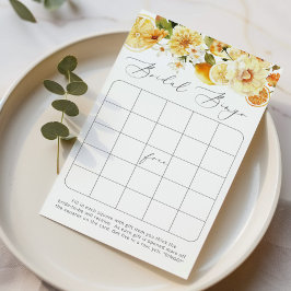 水カラーレモンブライダルシャワービンゴゲーム