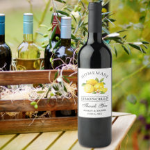 水カラーレモンリモンチェロ感謝していボトルラベル