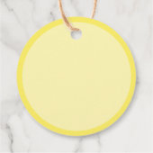 水カラーレモンリモンチェロ結婚の黄感謝してい色 フェイバータグ (裏面)