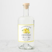 水カラーレモンリモ感謝していンチェロボトルラベル リキュールボトルラベル (正面)