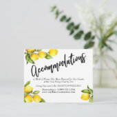 水カラーレモン結婚ズ宿泊カード セーブザデート (スタンド正面)