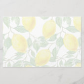 水カラーレモン職人せっけん製品ラップ紙 便箋 (裏面)