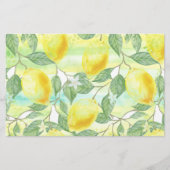 水カラーレモン職人せっけん製品ラップ紙 便箋 (正面)