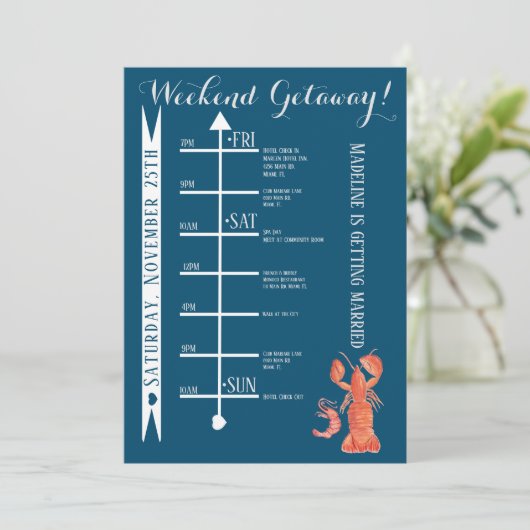 水カラーロブスターバチェロレッテウィークエンドゲートウェイ 招待状 (スタンド正面)