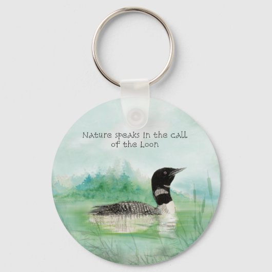 水カラーロン自然話コールオブロン引用文 キーホルダー (正面)