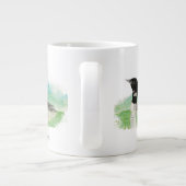 水カラーロン2テモテ1:12聖なる書物、 経典クリスチャン ジャンボコーヒーマグカップ (裏面)