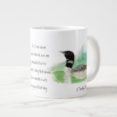 水カラーロン2テモテ1:12聖なる書物、 経典クリスチャン ジャンボコーヒーマグカップ (正面右)