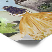 水カラーワザーリングハイツエミリーブロンテ引用文 ポスター (角)