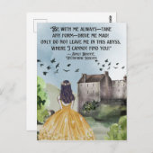 水カラーワザーリングハイツエミリーブロンテ引用文 ポストカード (正面/裏面)