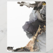 水カラーヴァネサブラックアンドホワイトスクラップブック紙 (裏面)