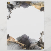 水カラーヴァネサブラックアンドホワイトスクラップブック紙 (正面)