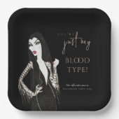 水カラーヴァンパイレスファンシーハロウィーン紙プレート ペーパープレート (正面)