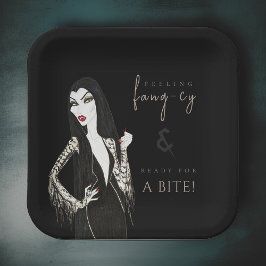 水カラーヴァンパイレスファンシーハロウィーン紙プレート ペーパープレート