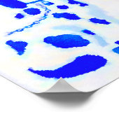 水カラーヴィンテージチノワセリー（犬）スタッフォードドッグ ポスター (角)