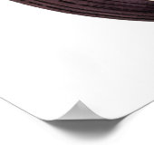 水カラーヴィンテージレッドクラシックオートバイ ポスター (角)