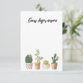 水カラー多肉性タイポグラフィゲスト情報 エンクロージャーカード (スタンド正面)