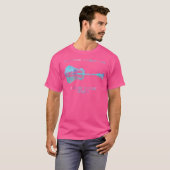 水カラー引用文ツリースカイストリングスアコースティ Tシャツ (正面フル)