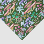 水カラー抽象芸術野生の森キノコ 薄葉紙 (詳細)