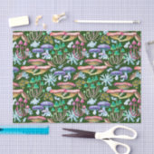 水カラー抽象芸術野生の森キノコ 薄葉紙 (クラフト)