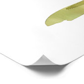 水カラー漫画キャットとイースターバニー ポスター (角)