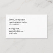 水カラー爪、 ネイルポーランド | マニキュアされた手 名刺 (裏面)