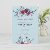 水カラー素朴フローラホリデーオープンハウス 招待状 (スタンド正面)
