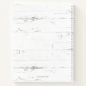 水カラー素朴ローレルリースモノグラムレシピ ノートブック (裏面)