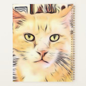 水カラー絵を描キャットプランナー プランナー手帳 (裏面)