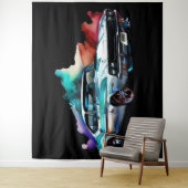 水カラー絵画ヴィンテージマッスルカー タペストリー (インサイチュ)