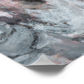 水カラー色彩の鮮やかグルダン顔 ポスター (角)