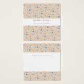 水カラー野生花模様植物学イベントデザイナー (正面&裏面)