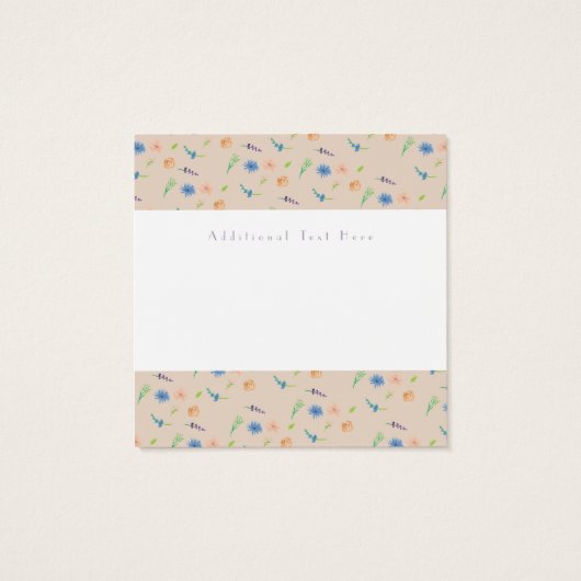 水カラー野生花模様植物学イベントデザイナー (裏面)