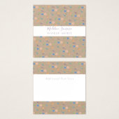 水カラー野生花模様植物性イベントクラフト (正面&裏面)